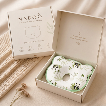 Naboo™  The ergonomic pillow designed to support healthy head development from day one