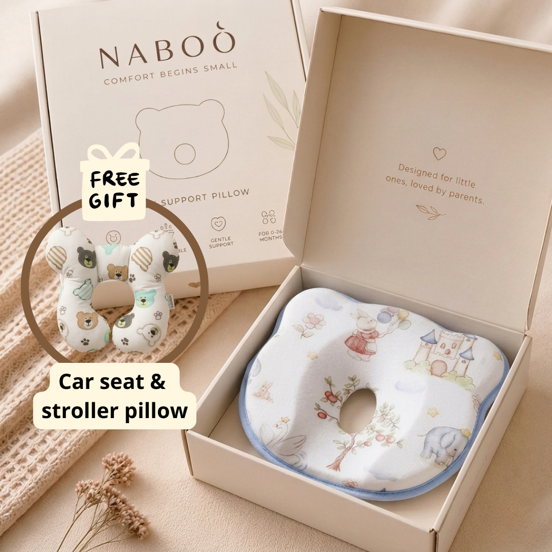 Naboo™  The ergonomic pillow designed to support healthy head development from day one